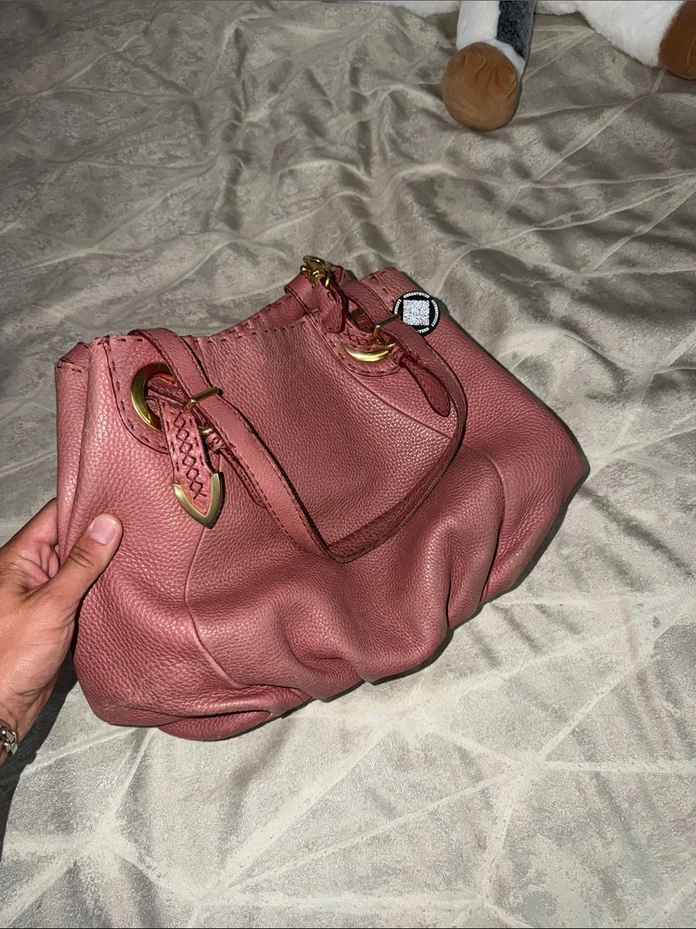 Fendi Selleria Leather Handbag Tote Pink
